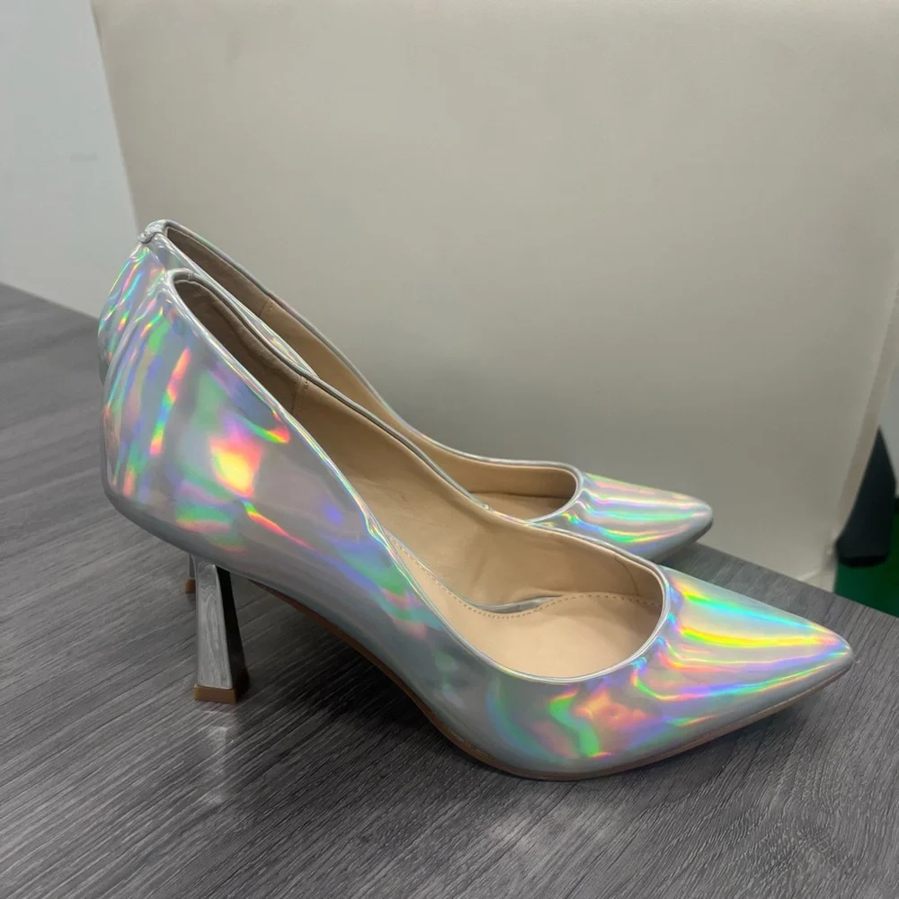 Steve Madden Salza Iridescent Metallic Pumps Size 7